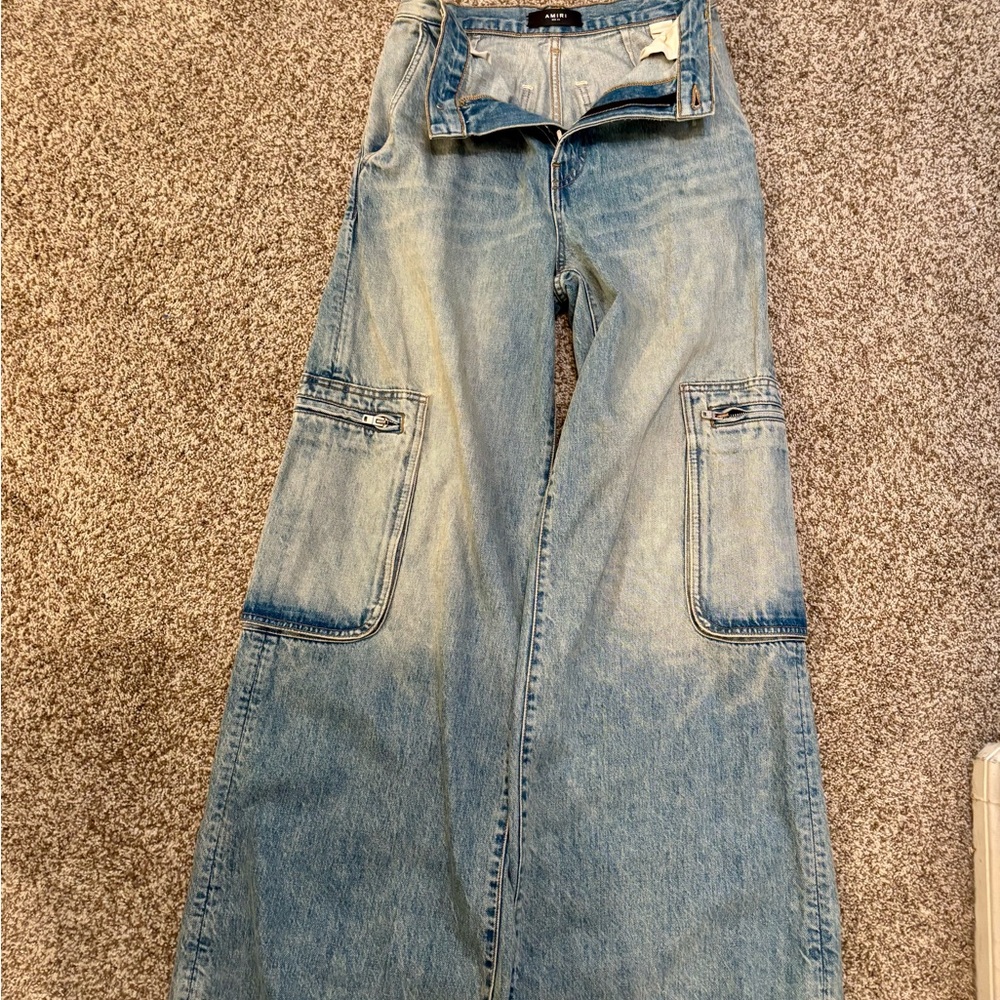 AMIRI Light Blue Flare Jeans